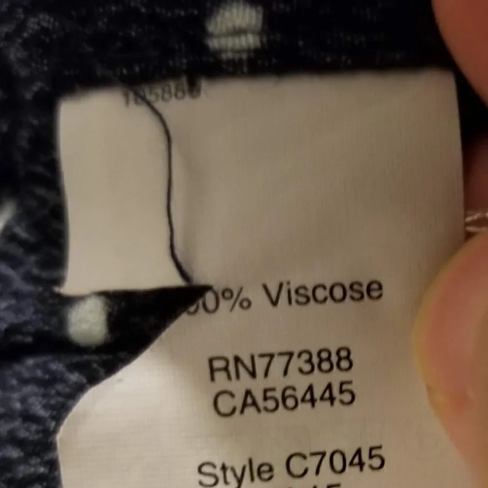 Madewell Layout Tunic Polka Dot Dress Navy Blue White Size Medium